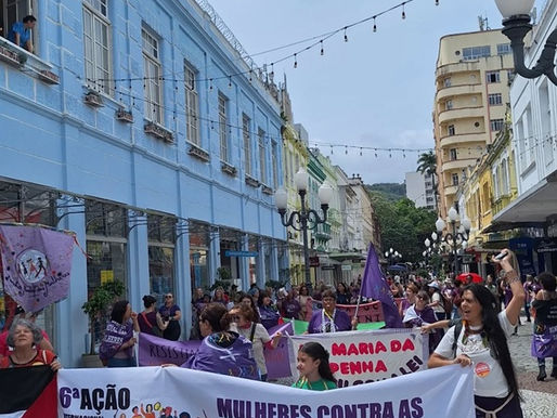 Ação Internacional da Marcha Mundial das Mulheres na região Sul do Brasil