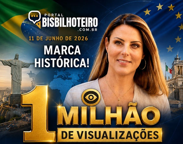 RENATA BUENO ULTRAPASSA 1 MILHÃO DE VISUALIZAÇÕES NO PORTAL BISBILHOTEIRO E CONSOLIDA SUA VOZ NO DEBATE INTERNACIONAL