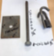12’ Coil Rod, Coil Nut and Washer 