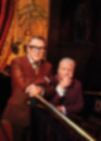 Hmm, not with those shoes my son ... Trixies' doormen, Chris Difford and Glenn Tilbrook. Photo by Dean Chalkley.