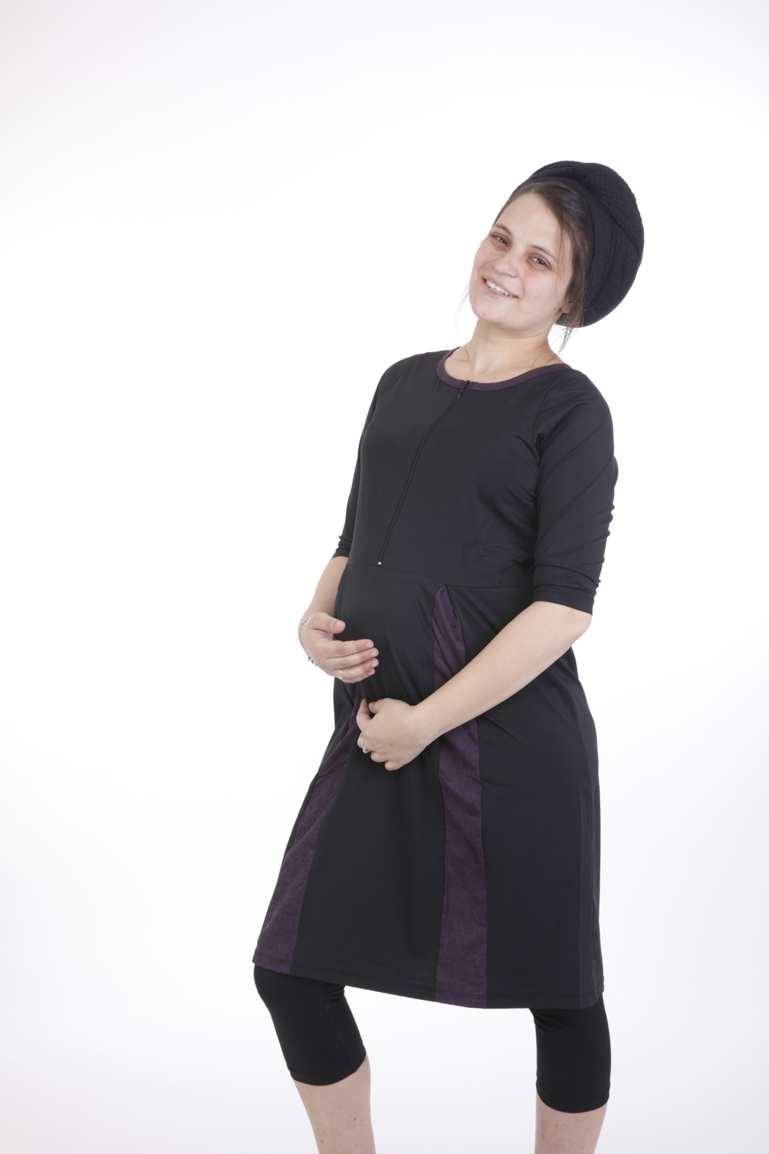 בגד ים וספורט סט טוניקה ארוכה להריון ולהנקה