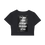 Thumbnail: Crop Tee | Bodycon T-Shirt Black WOMAN