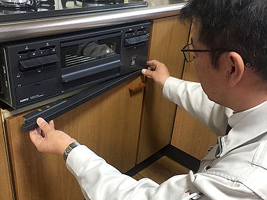 コンロの取付