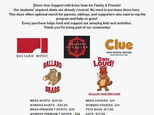 BALLARD PERFORMING ARTS ONLINESTORE