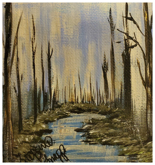 Crisp Morning, mini canvas