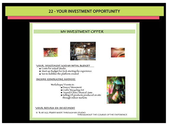 22. My Investment Offer