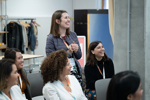 Foto von Kristina Hüngsberg in einem Workshop