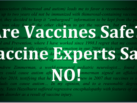 Vaccine Experts - There is a Problem with Vaccine Safety! – Check THIS out!