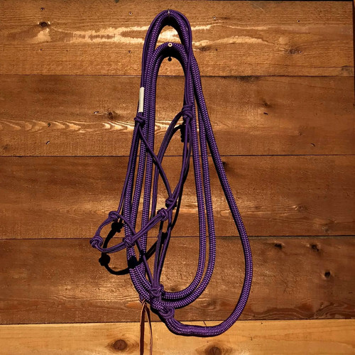 Licol STIFF 4-KNOT HALTER Avec Longe De 14 Pieds Pour Cheval - Entraînement Anderson & Parelli