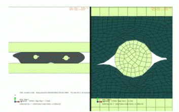 Fissure dans ABAQUS - simulation
