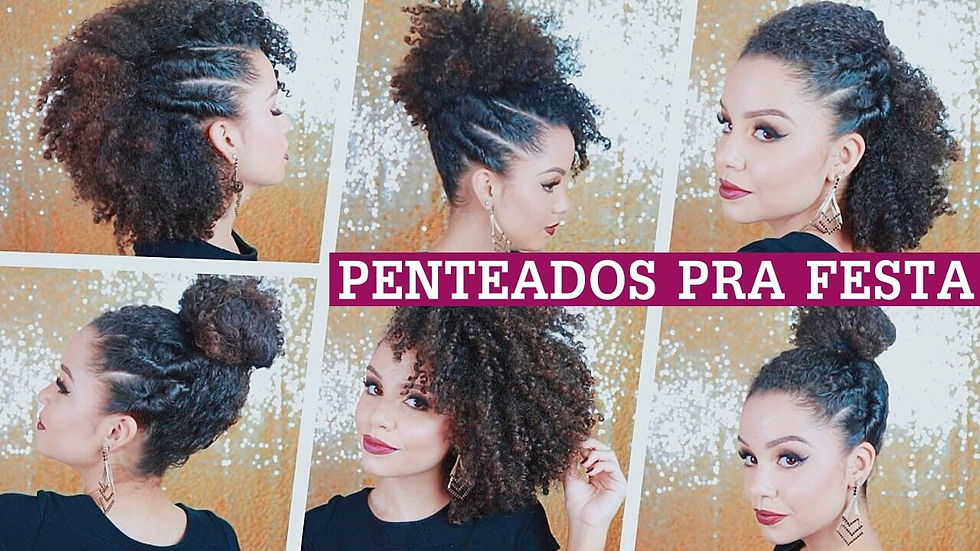 Resultado de imagem para penteados para cabelo cacheado curto passo a passo