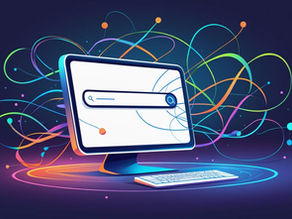 Ein modernes, professionelles Headerbild zum Thema „Google AI Overviews & SEO“.