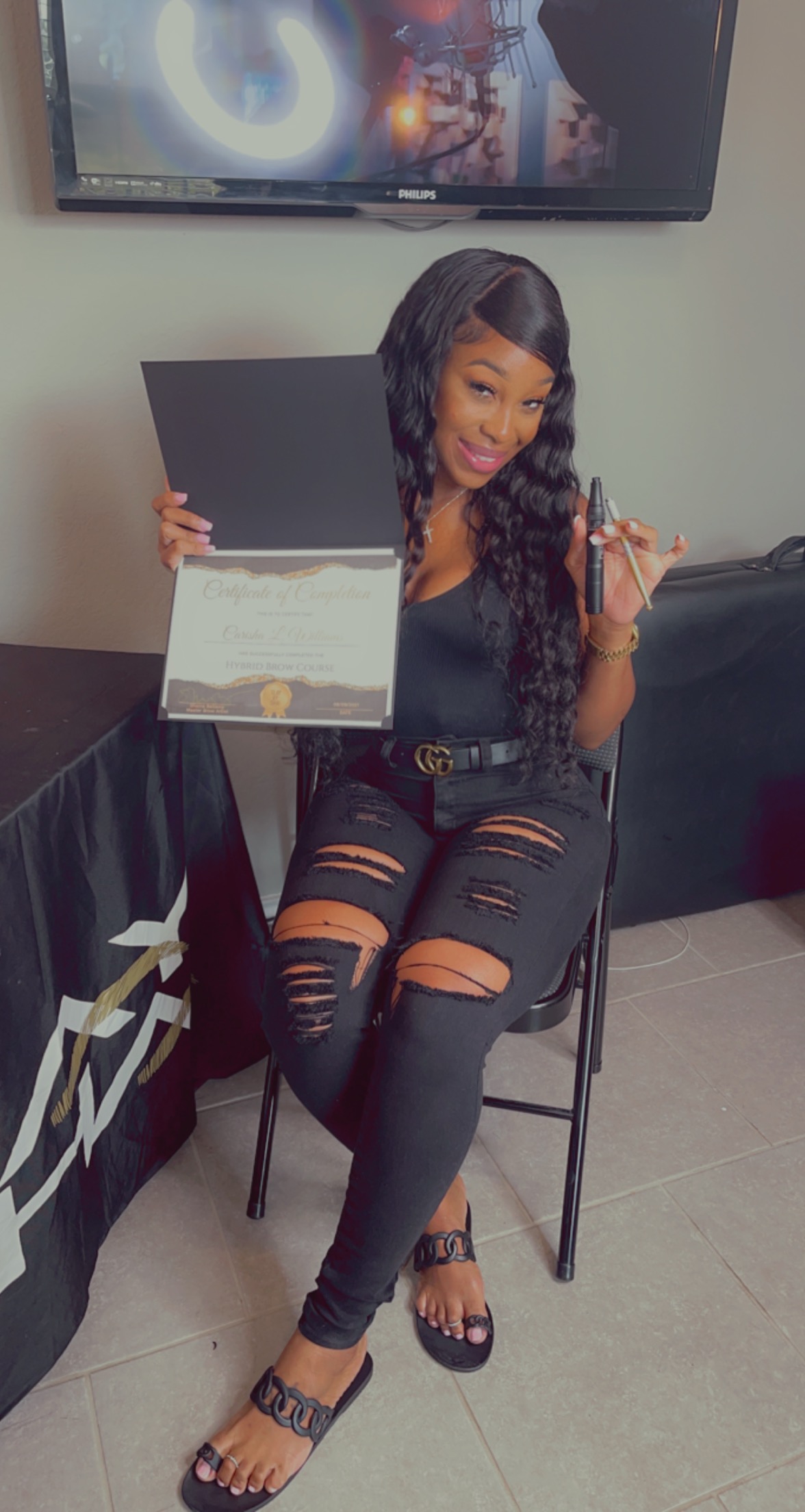 House of Slay Training Academy — Certificate Moment