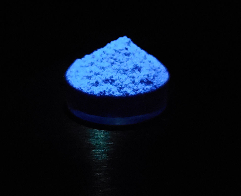 blue emiting UV fluorescent pigment