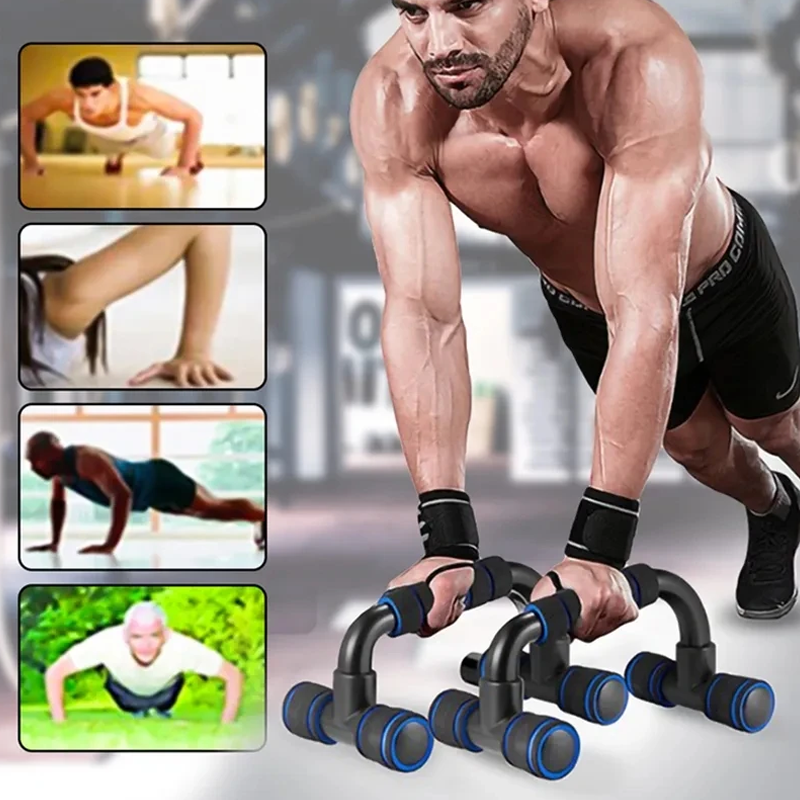 Thumbnail: 1pair U-shaped Push-up Rack Fitness Equipment Hand Sponge Grip Muscle Training P