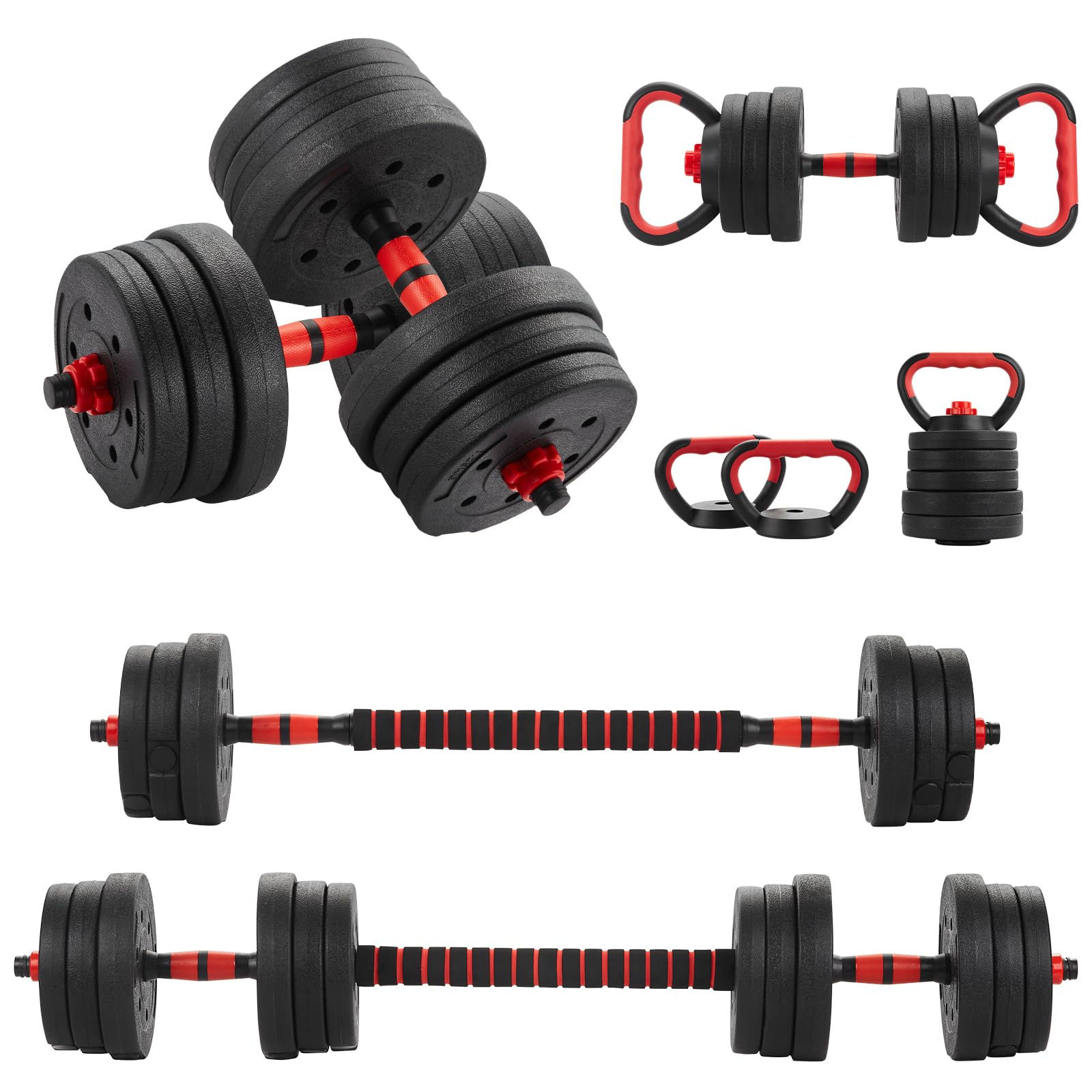 Dumbbells Barbell Set 30KG/20KG/15KG, Adjustable Dumbbells Weight Lifting Traini