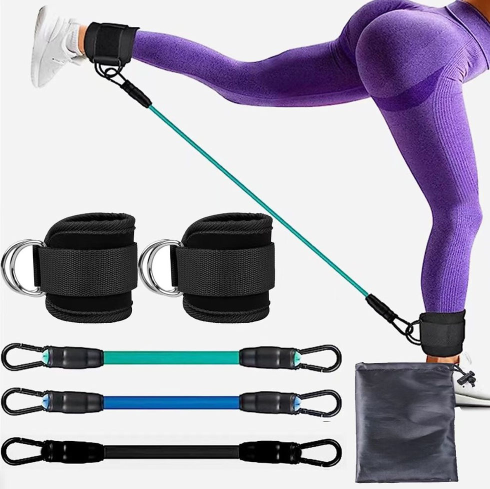Thumbnail: 1pc Ankle Straps for Cable Machines Padded Ankle Cuffs for Leg Exercise Workouts