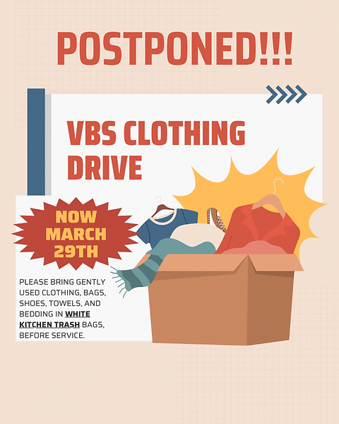 Beige Orange And Dark Teal Illustrative Clothing Drive Instagram Post (1920 x 1080 px) (In