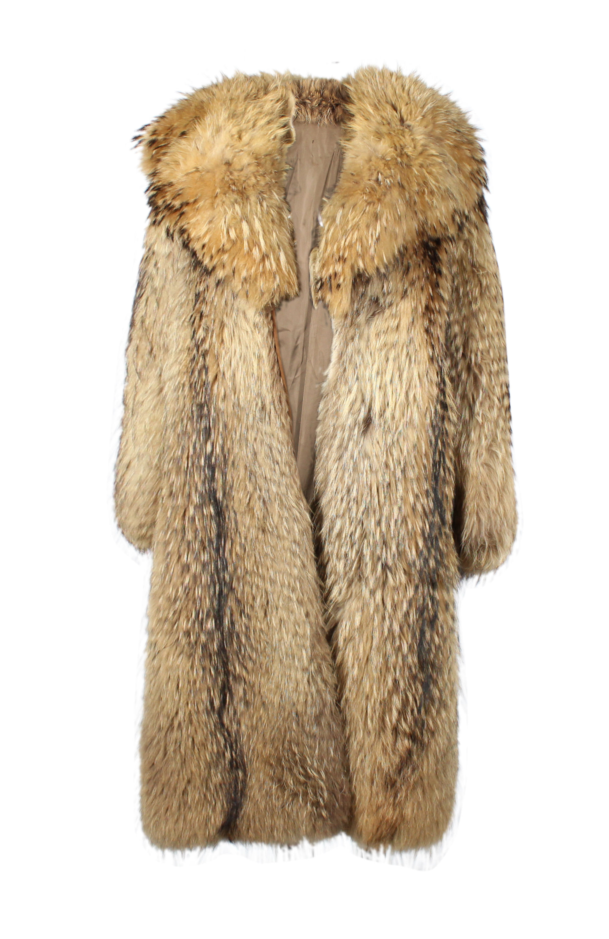 Racoon fur coat