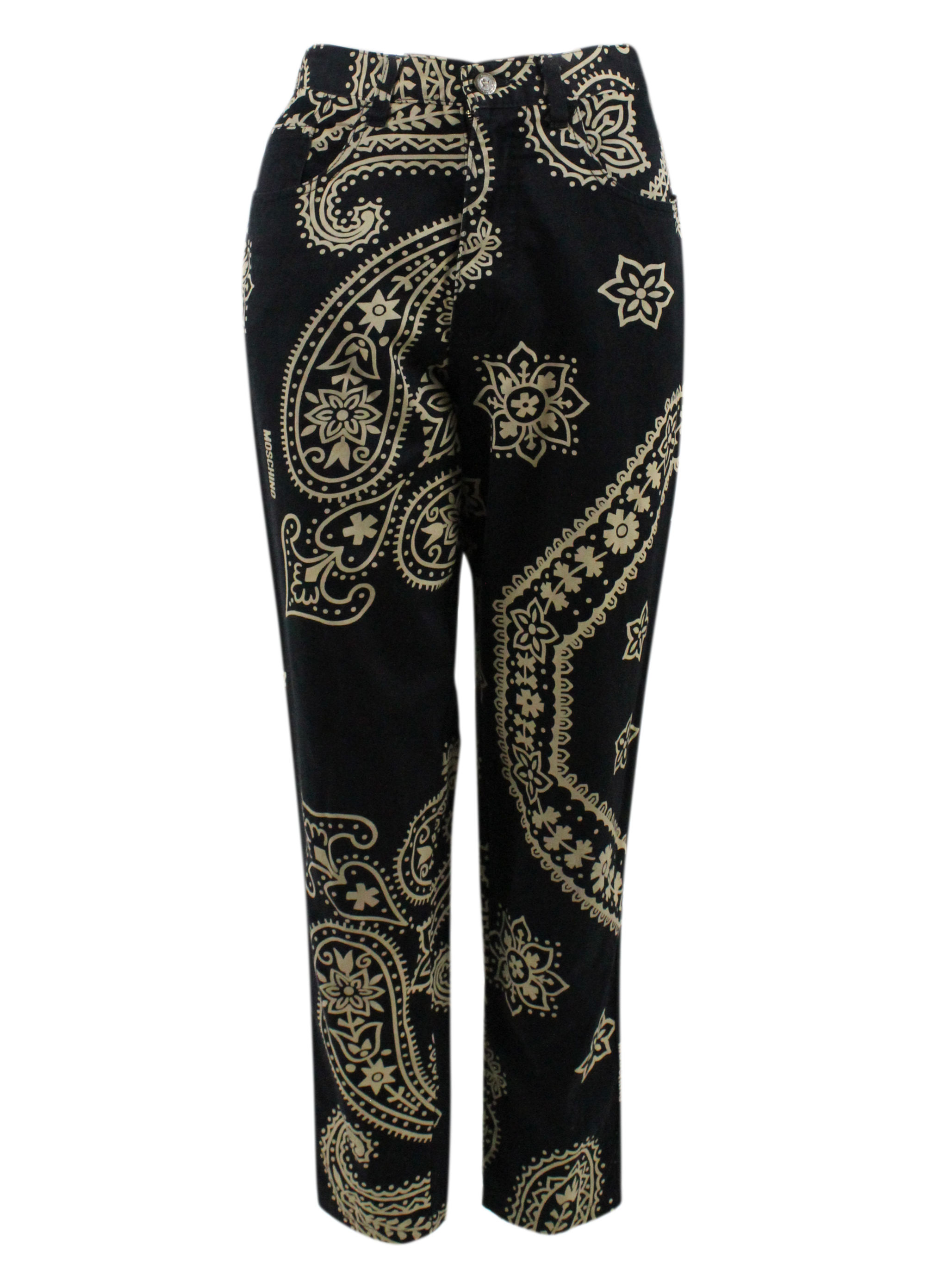 Moschino paisley trousers