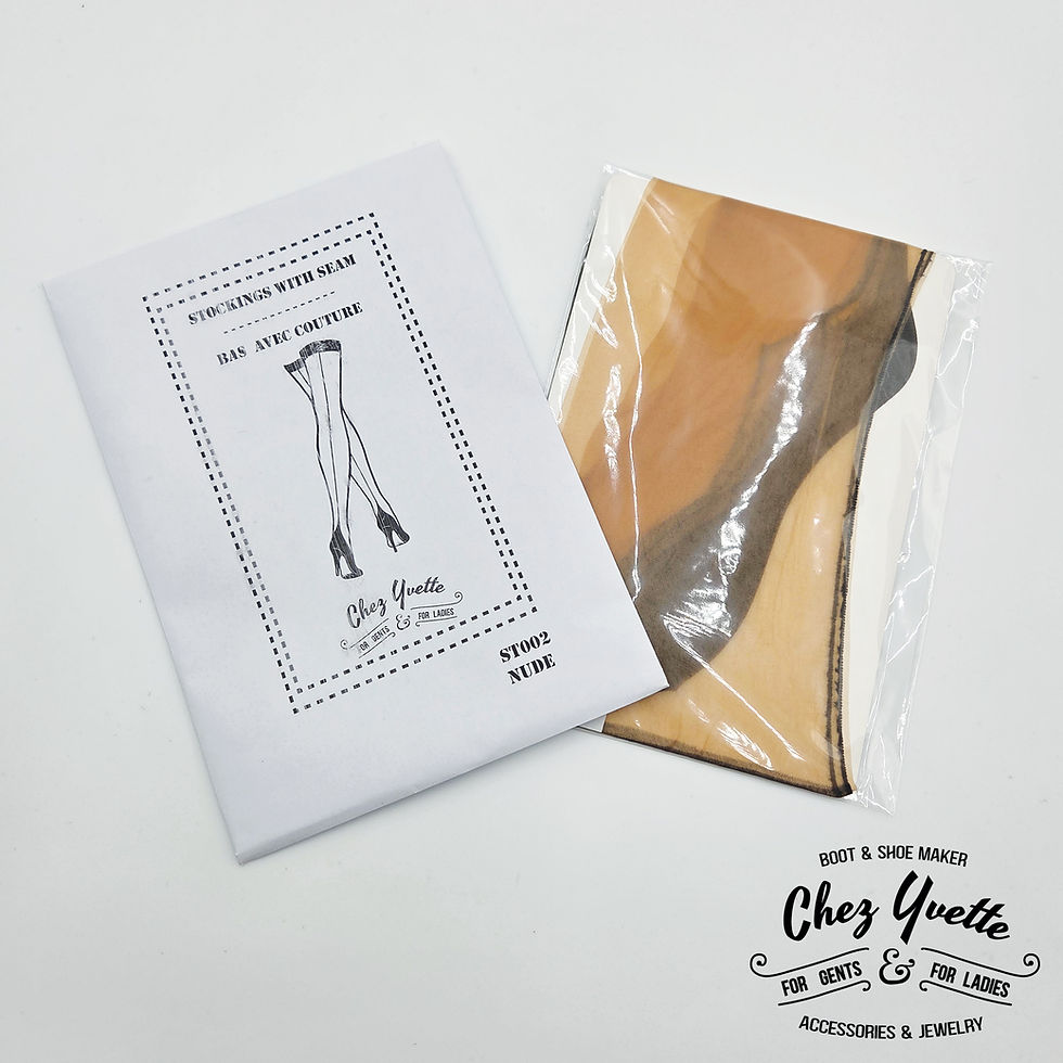 Miniature : 1940'S Nylon Stockings - Bas Nylon avec couture des années 1940 - Reproduction