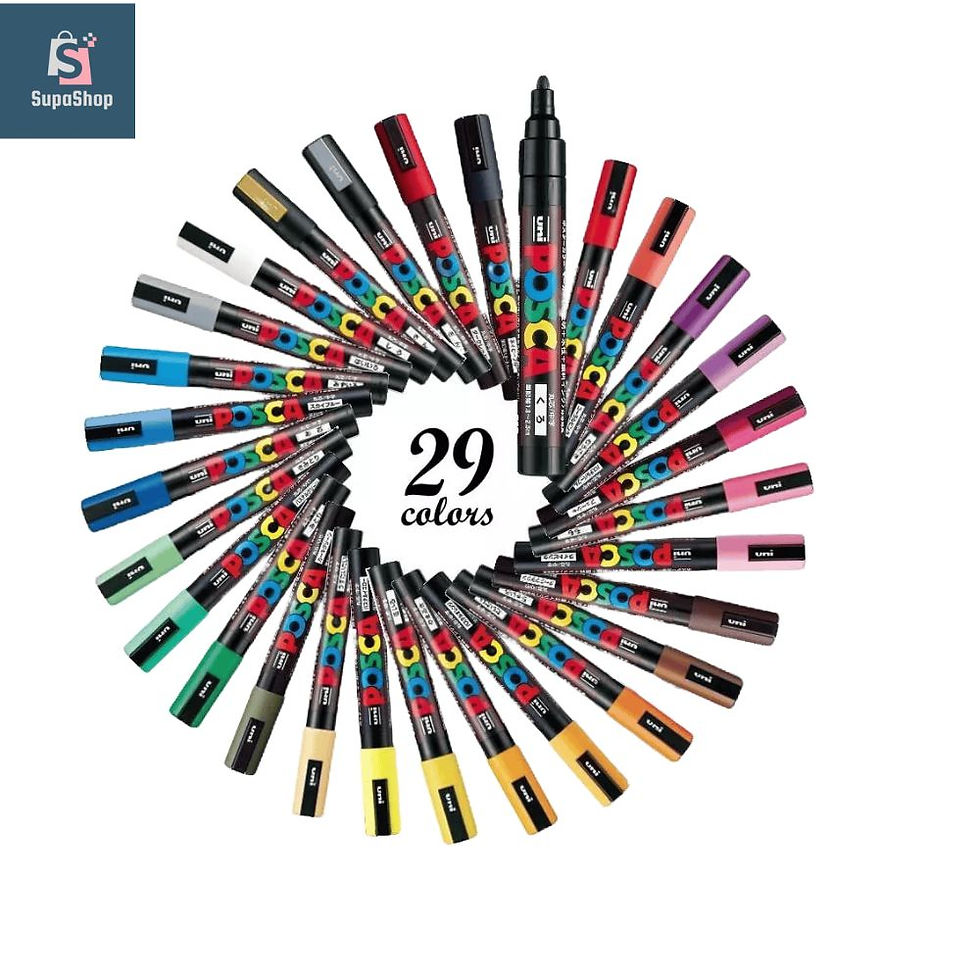 Thumbnail: Uni Posca Japan Paint Marker Pens, Medium Point (PC5M) Set of 29