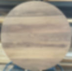 Round Walnut Top W-Sap