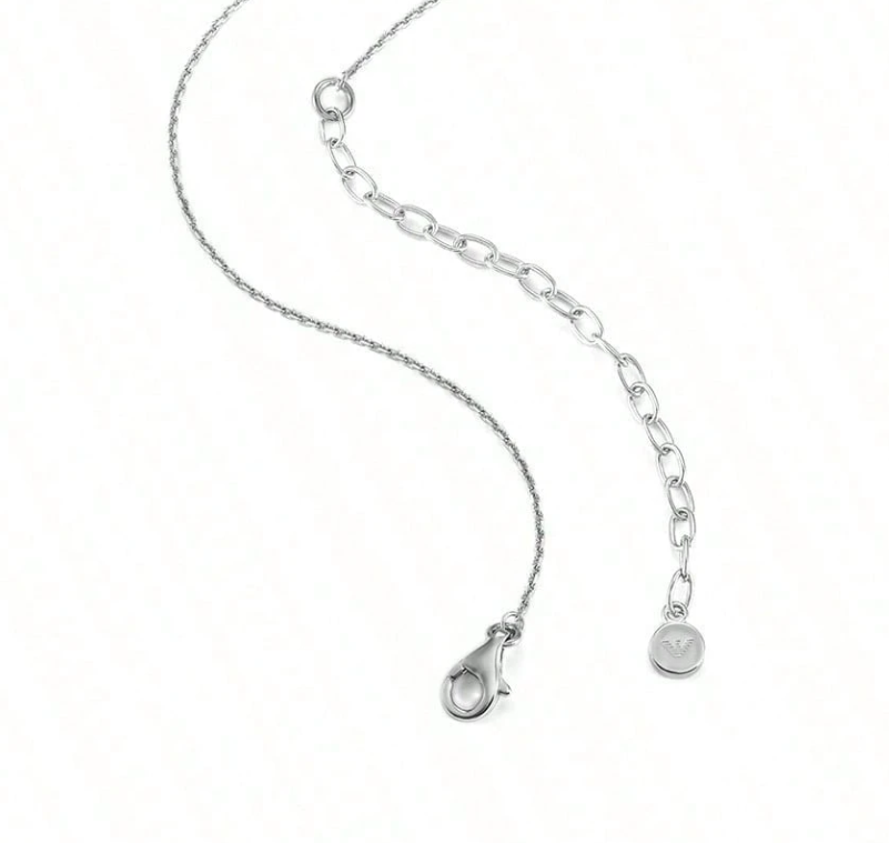 縮圖：Armani 精緻閃耀輕奢925銀項鍊女款銀色 EG3604040