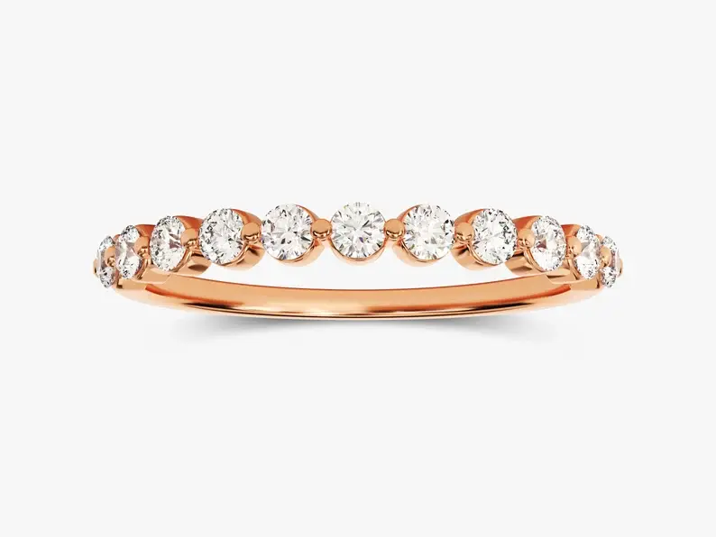 Half-Eternity Wedding Diamond Ring