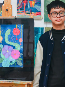 🎨 | TỪ TRANG GIẤY TRẮNG, VÀI GIỌT MÀU, MỘT TRỜI BỠ NGỠ HÓA THÀNH BỨC TRANH RỰC RỠ (CỦA ĐỨC)! |