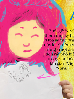 Vị họa sỹ nhỏ tuổi nhất ở Takihana Art Studio Hoàng Thành