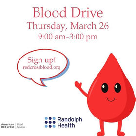 Support the Blood Drive at Randolph Health