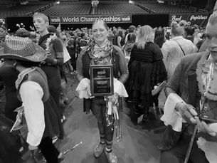 Legal & Accounting Assistant, Katelyn Price, at her Winter Guard Competition