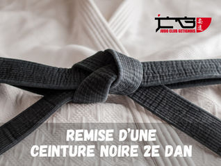 NOUVELLE CEINTURE NOIRE 2E DAN