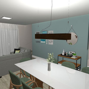 Projeto 3D Área social Alex e Ágata | Portfólio