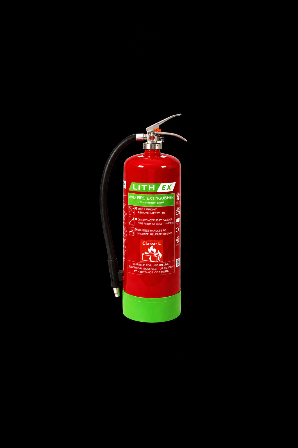6-Liter-Lithium-Ionen-Akku-betriebener Feuerlöscher