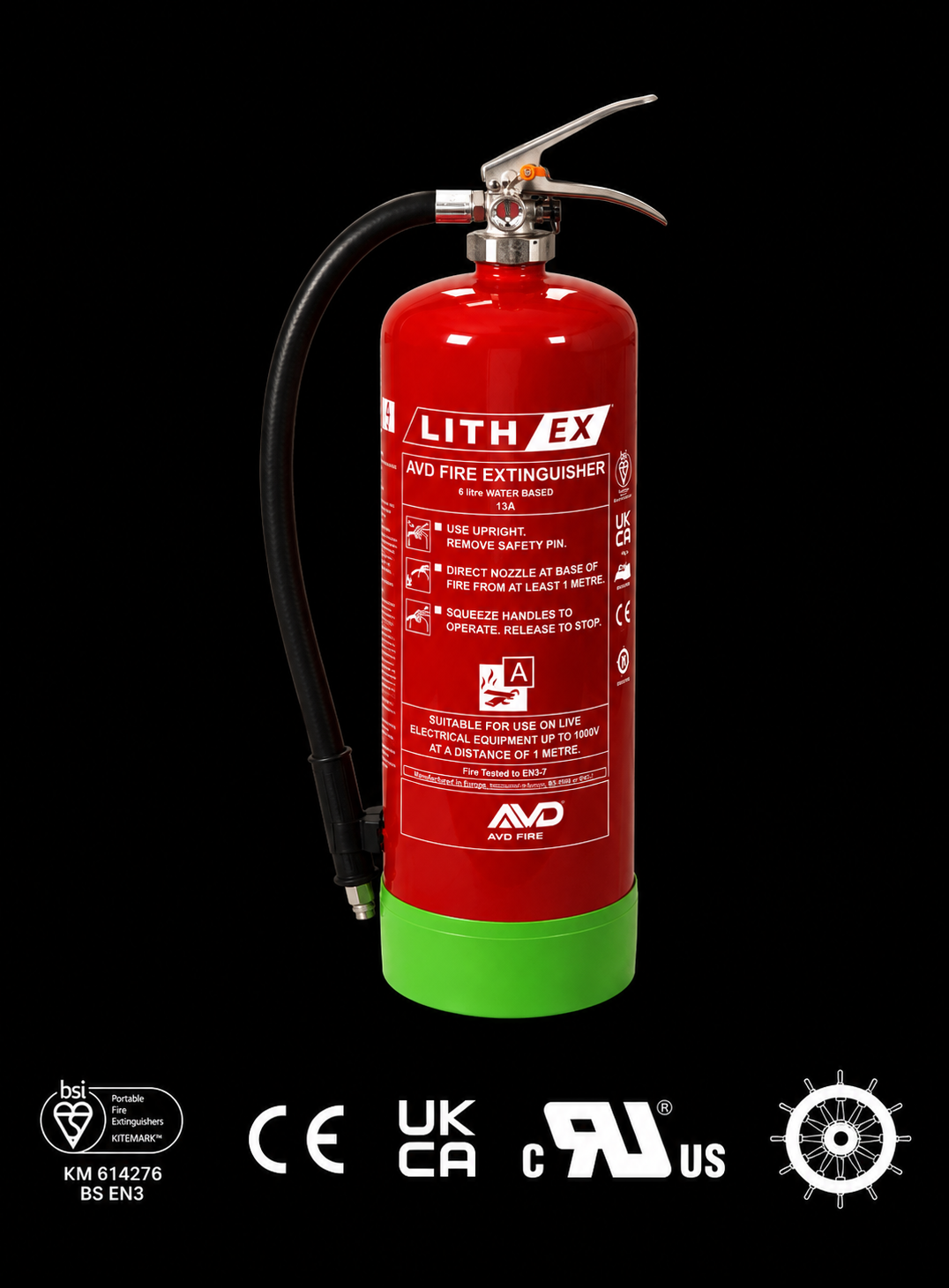 Extincteur à batterie lithium-ion de 9 litres