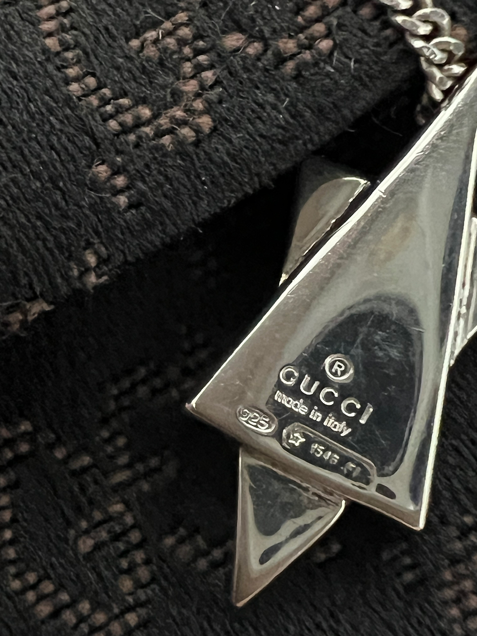 Thumbnail: Gucci star of david silver necklace 