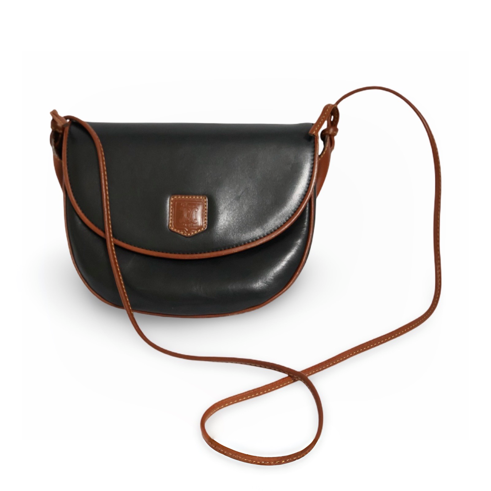 Celine Vintage half moon crossbody bag