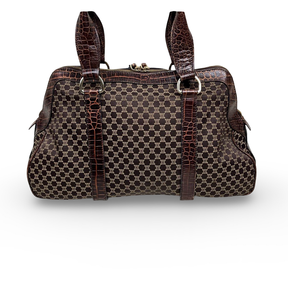 Thumbnail: Celine Vintage macadam boston bag