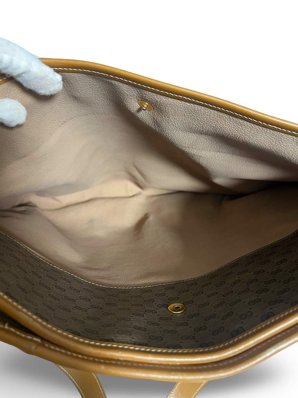 תמונה ממוזערת: Gucci Vintage Micro GG PVC Leather Shoulder Tote Bag