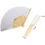 Thumbnail: Natural Bamboo Folding Fans for Weddings