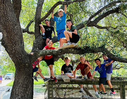 Extraordinary Adventures Academy student engaged in outdoor learning activity at alternative private school in Katy, Texas