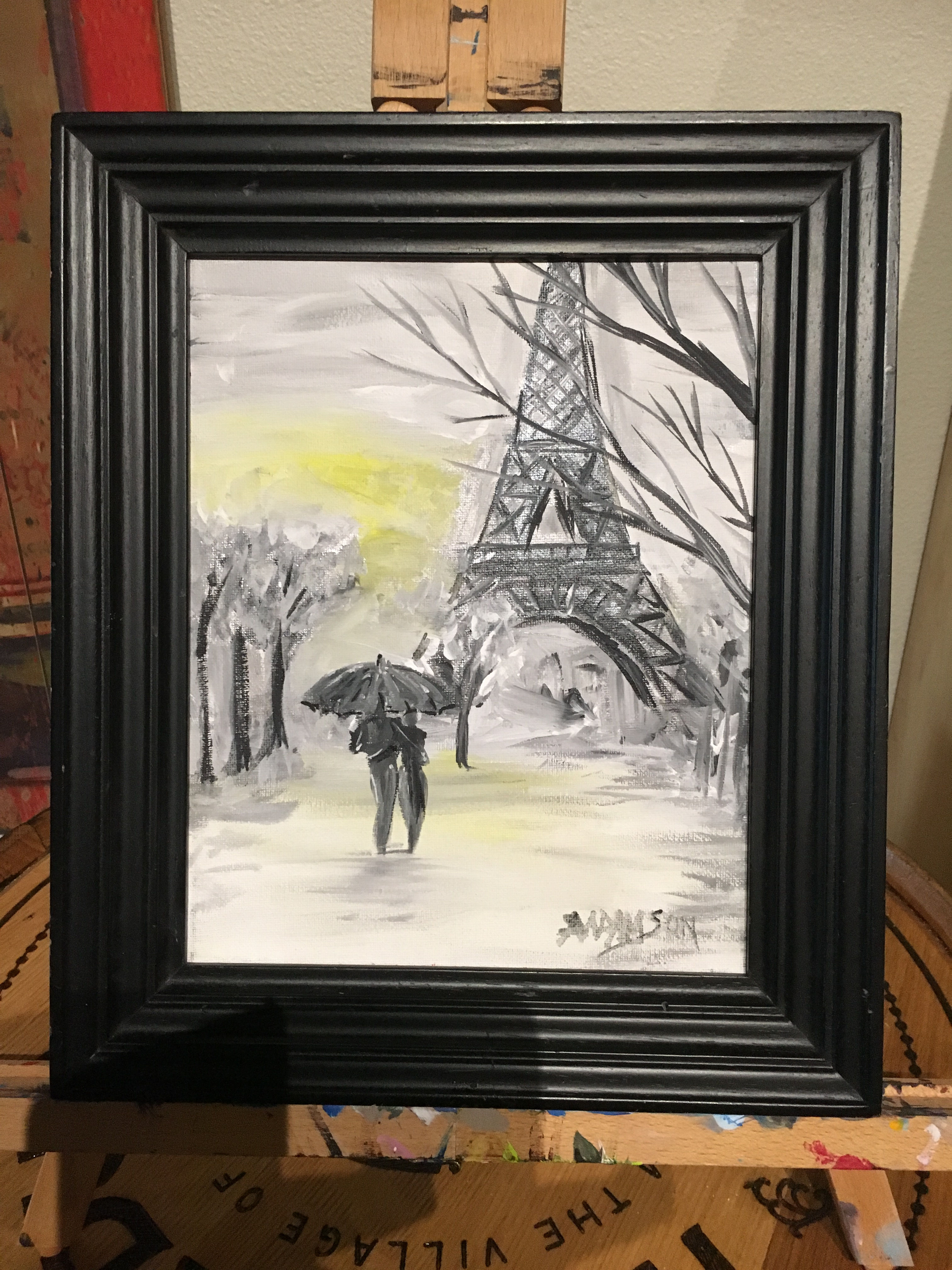 Wed Dec 13  Paint Night "Walking at the Eiffel Tower" @Barnoa