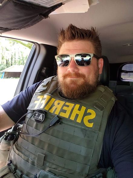 Terry Wingard wearing Jefferson County Sheriff gear