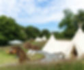 Luxury glamping tipi for couples