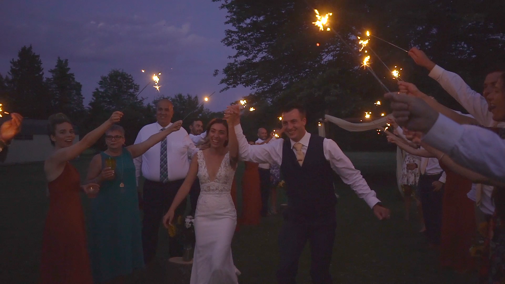 New Jersey Wedding Videography - Sparkler Sendoff