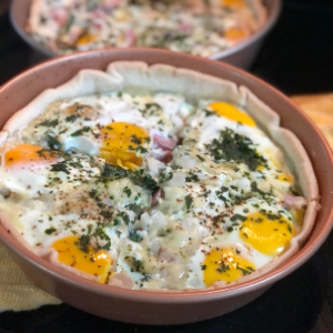Classic New Zealand Ham & Egg Pie