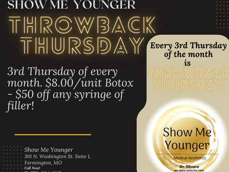 Throwback Thursday at Show Me Younger