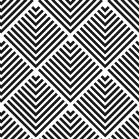 Diamond Lines Black